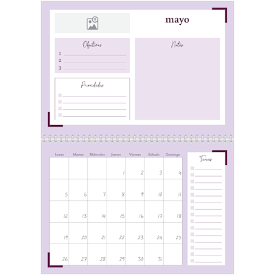 Ejemplo de página 5, Calendarios de pared, opción 13