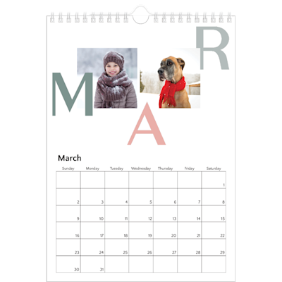 Example of page 3, Wall Calendars, option 21