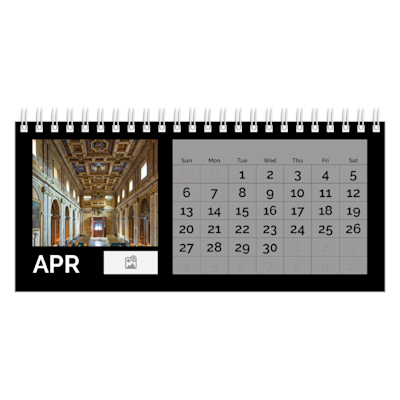 Example of page 4, Desk Calendars, option 7