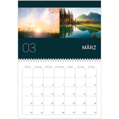 Beispiel für Seite 3, Wandkalender 2026, Option 10