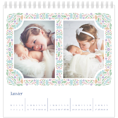 Exemple de page 1, Calendriers de bureau personnalisés, option 21