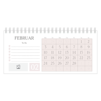 Beispiel für Seite 2, Tischkalender 2026, Option 6