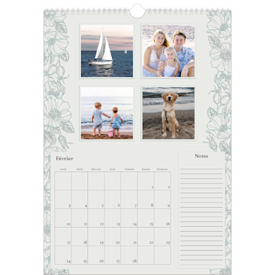 Exemple de page 2, Calendriers muraux, option 13