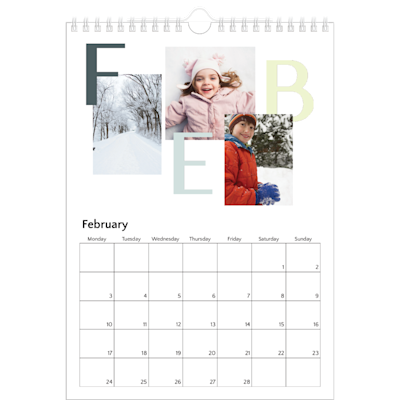 Example of page 2, Custom Wall Calendars, option 18