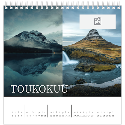 Esimerkki sivusta 5, Pöytäkalenterit omalla painatuksella, vaihtoehto 3