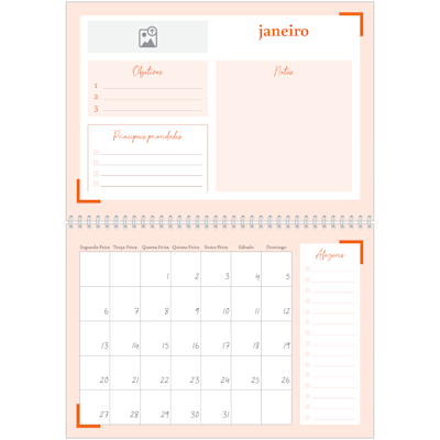 Exemplo de página 1, Calendários de parede, opção 13