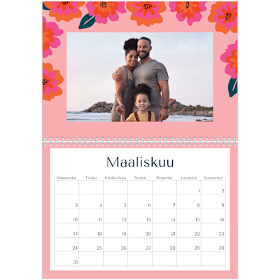 Esimerkki sivusta 3, Kiiltävät valokuvakalenterit, vaihtoehto 11