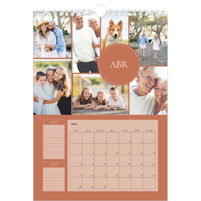 Ejemplo de página 4, Calendarios de pared personalizados, opción 3