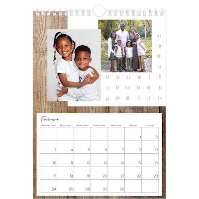 Exemplo de página 2, Calendários de parede, opção 9