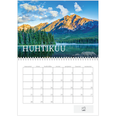 Esimerkki sivusta 4, Kiiltävät valokuvakalenterit, vaihtoehto 3