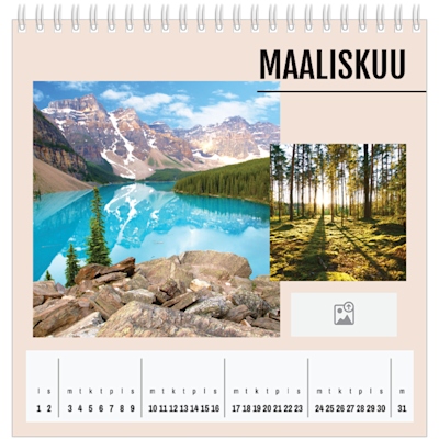 Esimerkki sivusta 3, Pöytäkalenterit omalla painatuksella, vaihtoehto 11