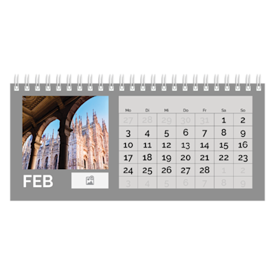 Beispiel für Seite 2, Tischkalender 2026, Option 7