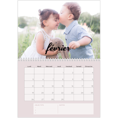 Exemple de page 2, Calendrier mural, option 17