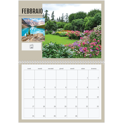 Esempio di pagina 2, Calendari da parete, opzione 7