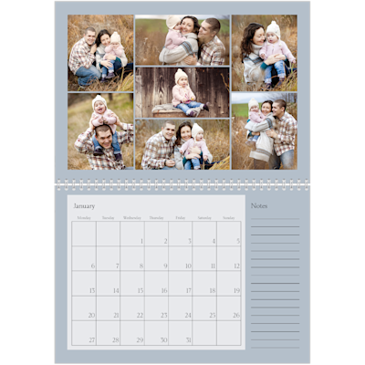 Example of page 1, Custom Wall Calendars, option 13
