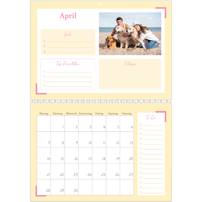 Beispiel für Seite 4, Wandkalender 2026, Option 13