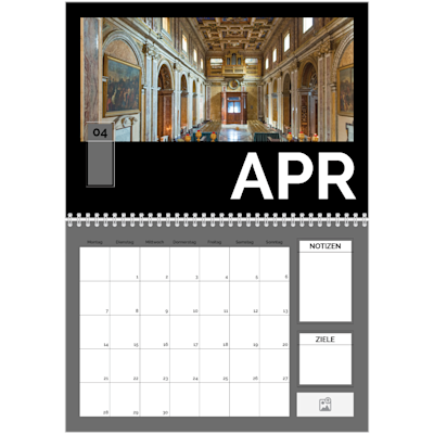 Beispiel für Seite 4, Wandkalender 2026, Option 8