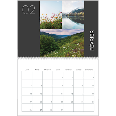 Exemple de page 2, Calendrier mural, option 5