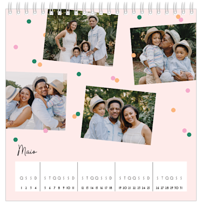 Exemplo de página 5, Calendários de mesa personalizados, opção 14