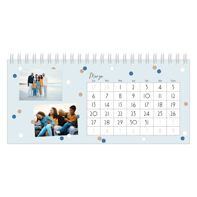 Ejemplo de página 3, Calendarios de escritorio personalizados, opción 5