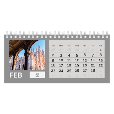 Example of page 2, Desk Calendars, option 7