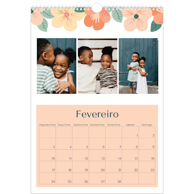 Exemplo de página 2, Calendários de parede, opção 8