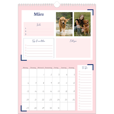 Beispiel für Seite 3, Wandkalender 2026, Option 23