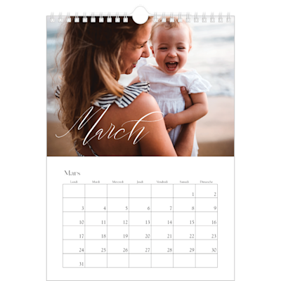 Exemple de page 3, Calendrier mural, option 7