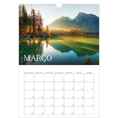 Exemplo de página 3, Calendários de parede, opção 15