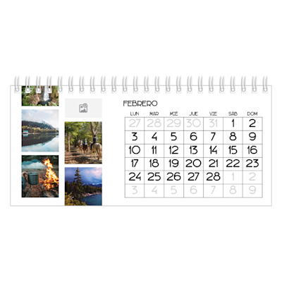 Ejemplo de página 2, Calendarios de escritorio personalizados, opción 17