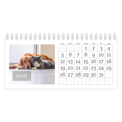 Example of page 3, Desk Calendars, option 8