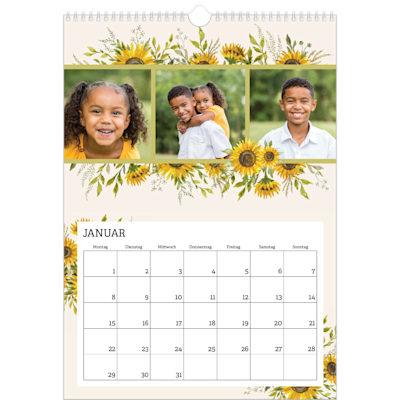 Beispiel für Seite 1, Wandkalender 2026, Option 12