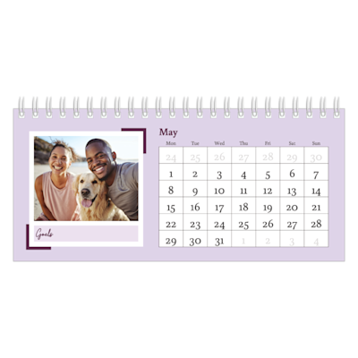 Example of page 5, Custom Desk Calendars, option 10