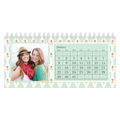 Example of page 1, Custom Desk Calendars, option 18