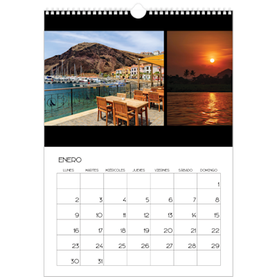 Ejemplo de página 1, Calendarios de pared, opción 5
