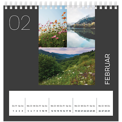 Beispiel für Seite 2, Tischkalender 2025, Option 6