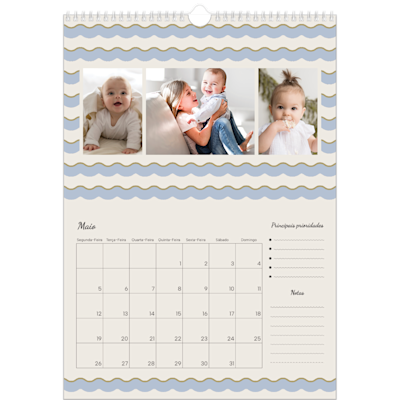 Exemplo de página 5, Calendários de parede, opção 6