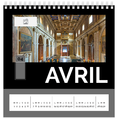 Exemple de page 4, Calendriers de bureau personnalisés, option 7