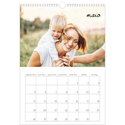 Exemplo de página 5, Calendários de parede, opção 7