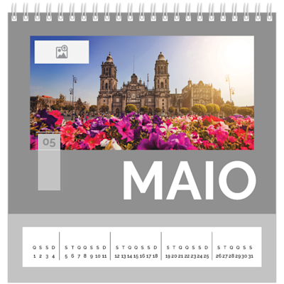 Exemplo de página 5, Calendários de mesa personalizados, opção 7