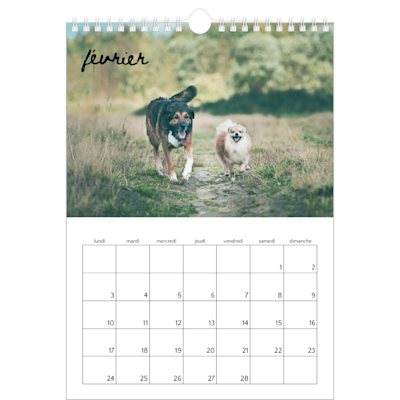 Exemple de page 2, Calendrier mural, option 6