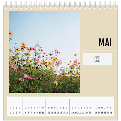 Exemple de page 5, Calendriers de bureau personnalisés, option 11