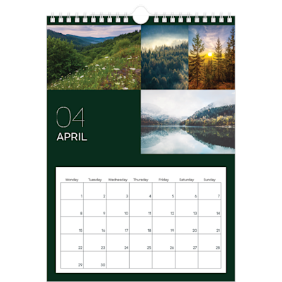 Example of page 4, Wall Calendars, option 7