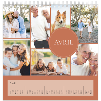 Exemple de page 4, Calendriers de bureau personnalisés, option 2