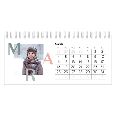 Example of page 3, Custom Desk Calendars, option 12