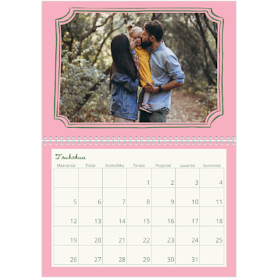 Esimerkki sivusta 5, Kiiltävät valokuvakalenterit, vaihtoehto 18