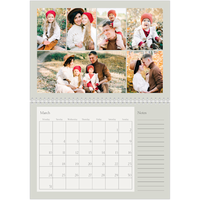 Example of page 3, Custom Wall Calendars, option 13