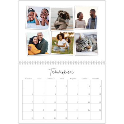 Esimerkki sivusta 1, Kiiltävät valokuvakalenterit, vaihtoehto 12