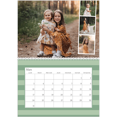 Exemple de page 3, Calendrier mural, option 8