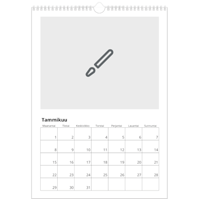 Esimerkki sivusta 1, Seinäkalenterit, vaihtoehto 1